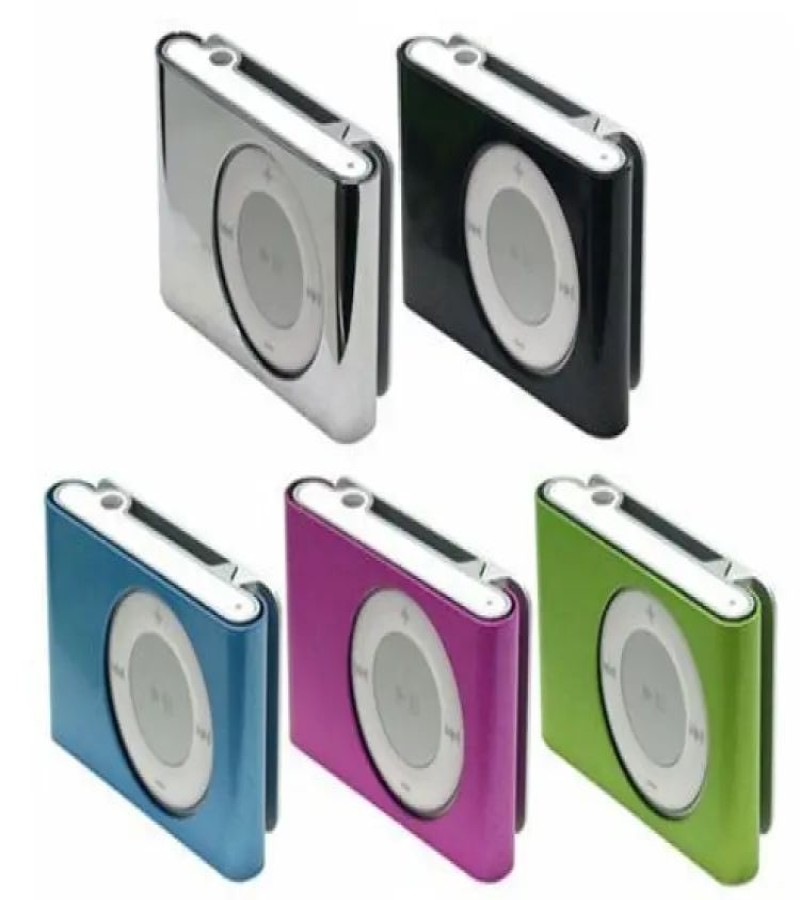 Mini MP3 Player / MP4 Player / Portable Music Player / Shuffle, Memory Card Supported upto 8GB & Rechargeable with Free Hands Free and Charging Cable