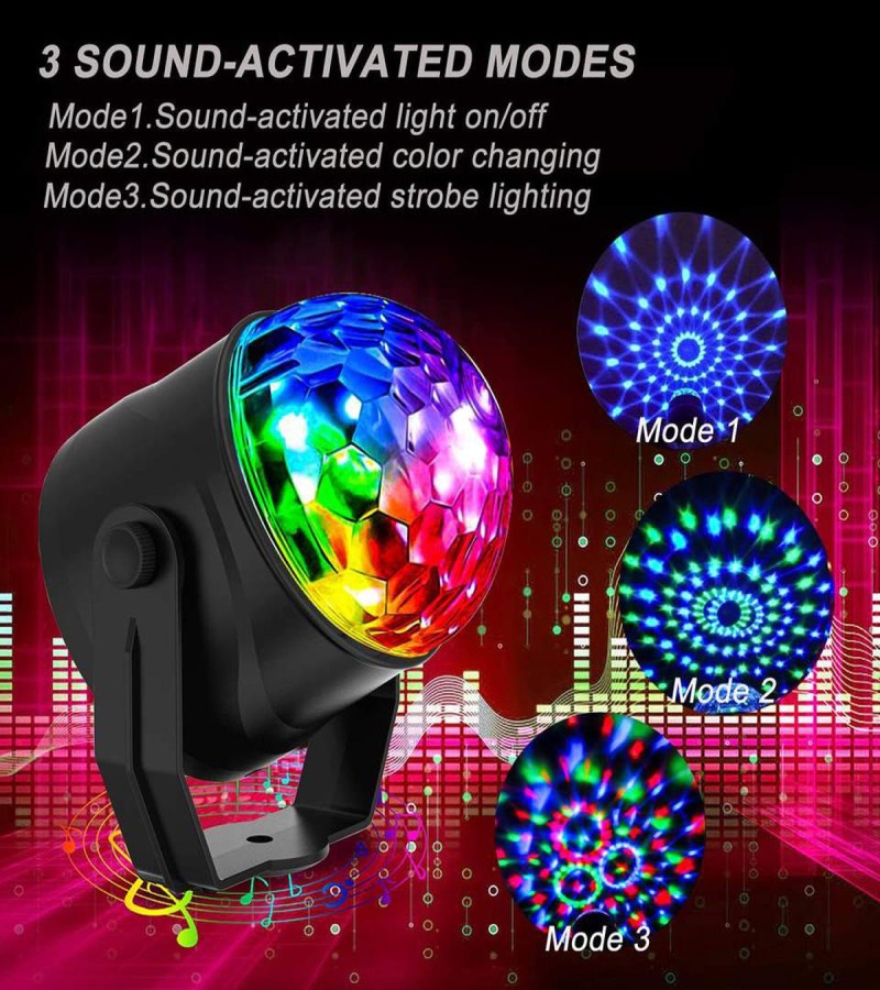 Mini RGB LED Party Light Pub Disco Party Effect Lamp With Remote Controller