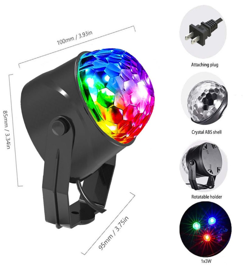 Mini RGB LED Party Light Pub Disco Party Effect Lamp With Remote Controller