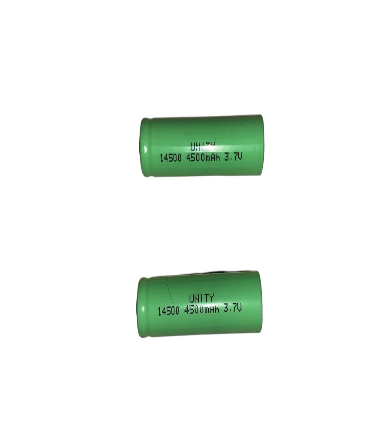 Pair of 3.7V Li ion cell rechargeable lithium battery 14500 AA size