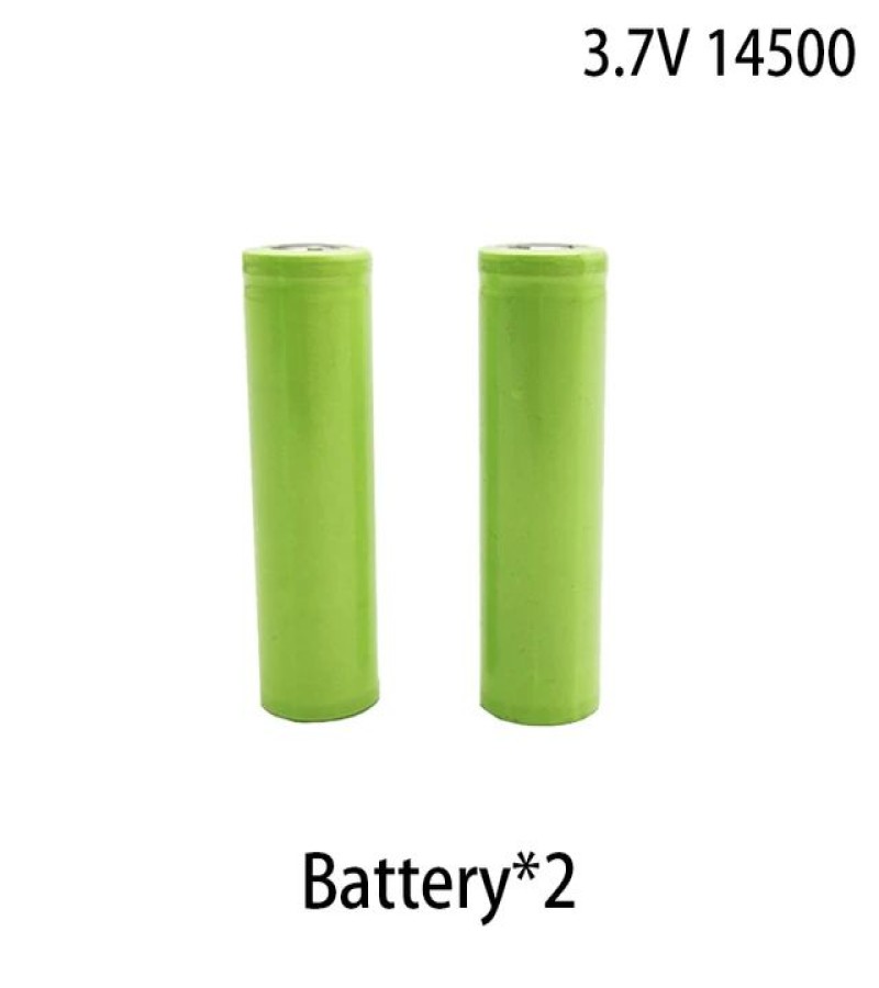 Pair of 3.7V Li ion cell rechargeable lithium battery 14500 AA size