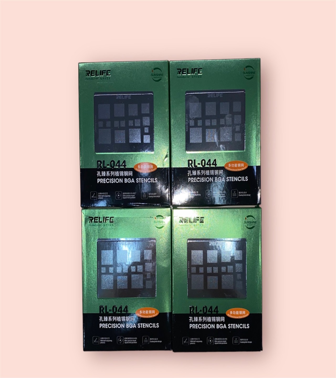 RELIFE RL-044 For Huaweii OPPOO VIVOO XIAOMII PHONE BGA Stencil Reballing CPU RAM POWER PMIC Nand Flash IC Chip Solder Tin Plant Net