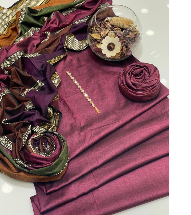 Ladies 3 piece suit shirt+Dupatta+Trousers Stitched Susie cotton Khaddar Dresses For Sale