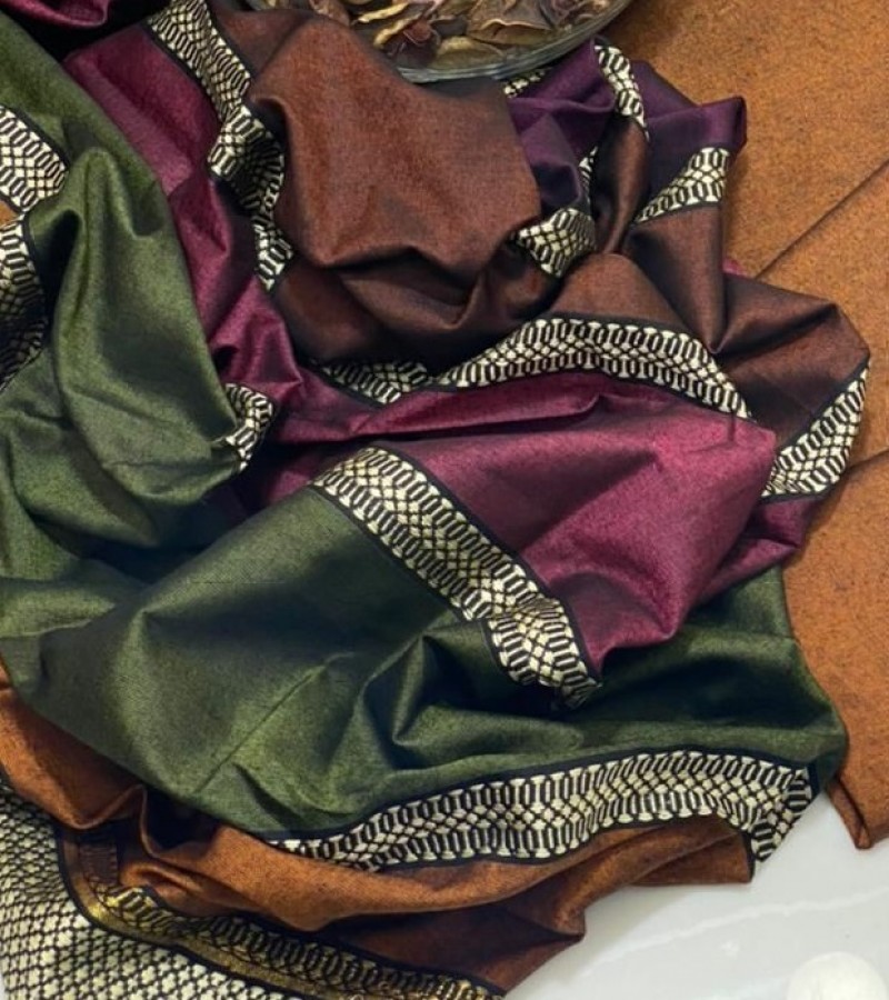 Ladies Unstitched Suit For Sale Women 3 piece Susi Cotton Khaddar Suit\\