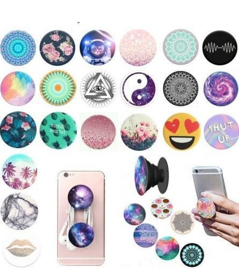 Pack of two Ring holder / Pop Sockets Grip holder for Mobile and Tablets