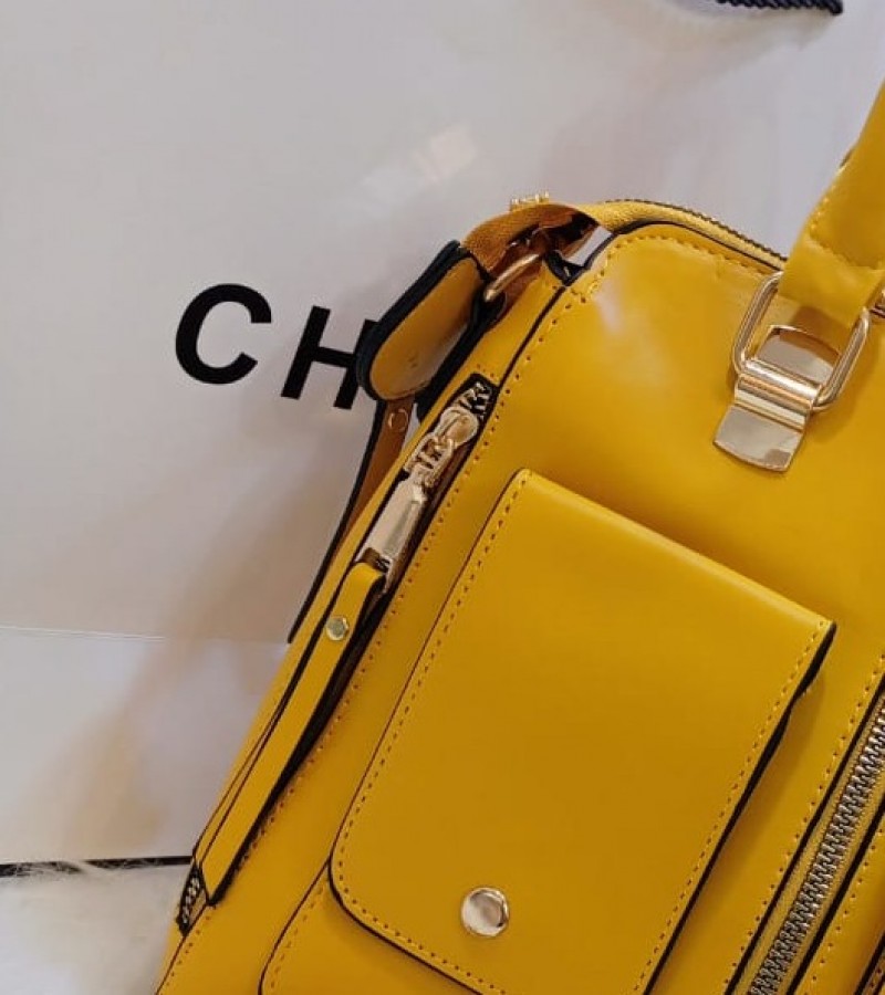 women Fashionable stylish  bag ||High Quality Bags Long strap in yellow color