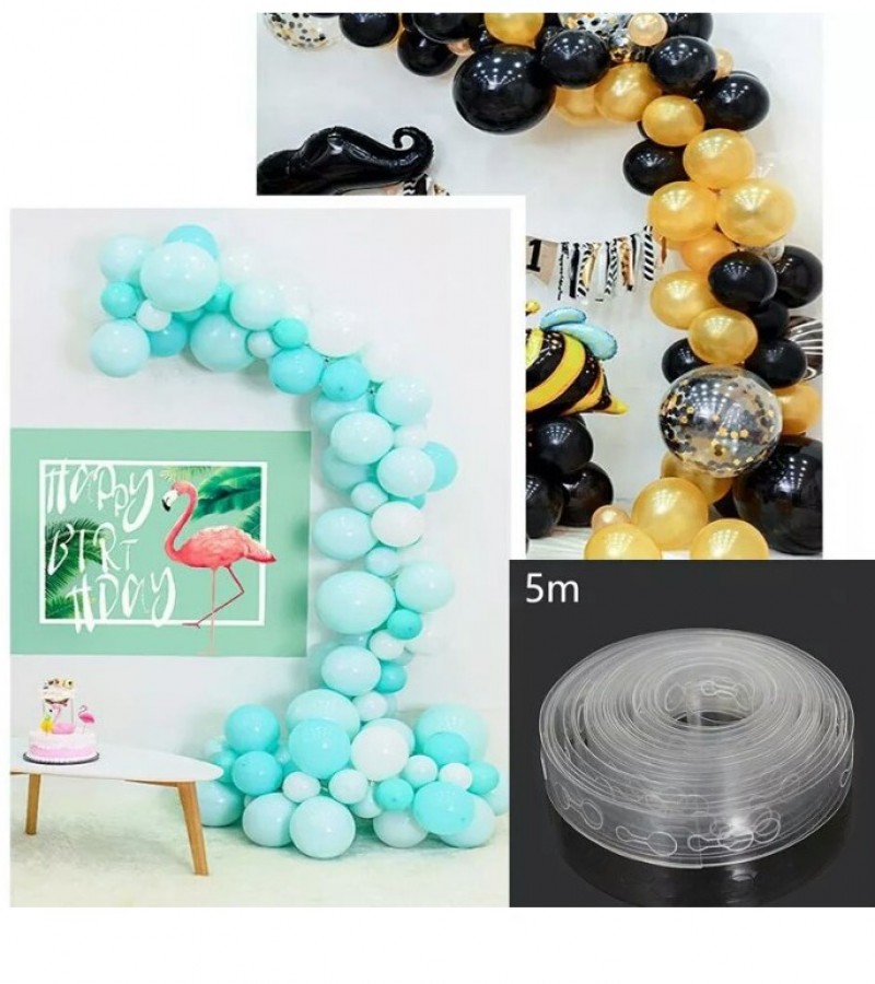 Balloon Decorating Strip Connect Chain Diy Balloon Arch Strip Tape Plastic 5m Sale Price Buy Online In Pakistan Farosh Pk