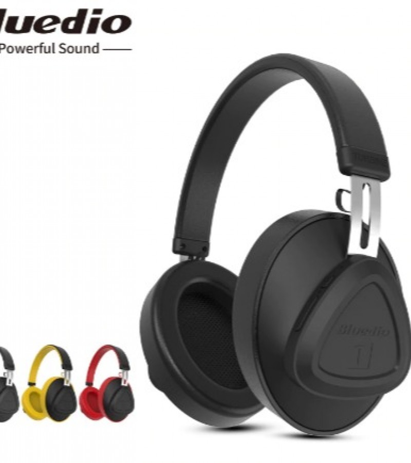 Bluedio TM Monitor Bluetooth 5.0 On-Ear Headphones Built-in Mic - Black