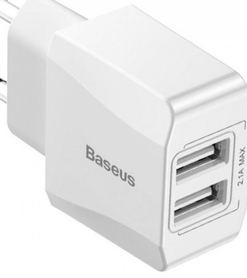 Baseus Charger Mini Dual USB Charger 2.1A Ccall Mn02