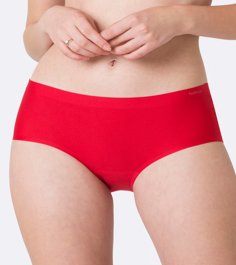 BeBlessed: Pack of 3 Panties for girls - Lycra Cotton Underwear for Women - Black Red and Gray Low Stretchable comfortable Panties for Ladies