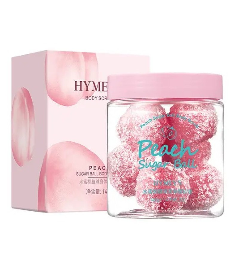 Hymeys Peach Sugar Balls Body Scrub with peach 140 g