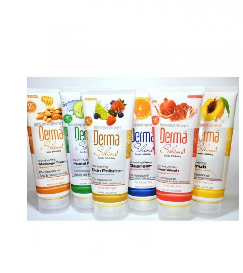 Derma Shine Facial Kit - Pack Of 6 Tubes