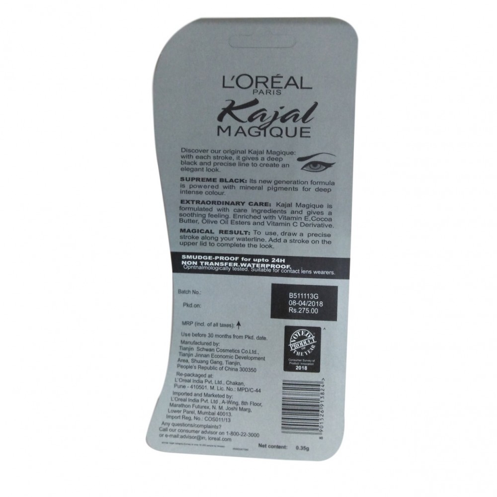 Loreal Paris Kajal Magique - Waterproof & Lasts For 24 hours