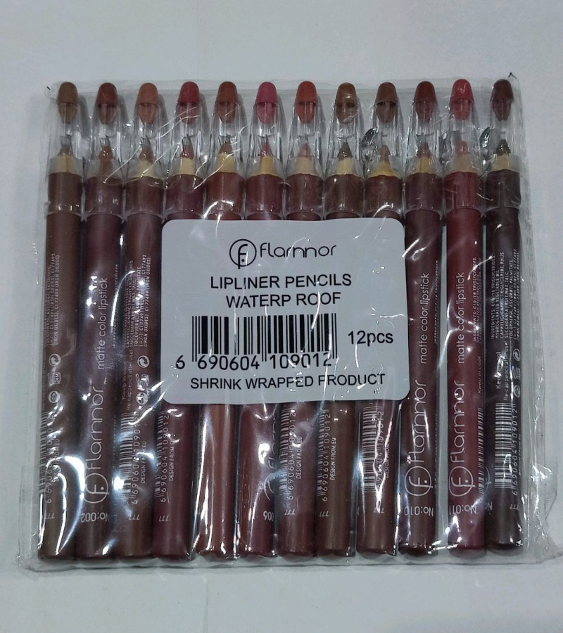 Matte Colour Lipstick Pencils Pack Of 12