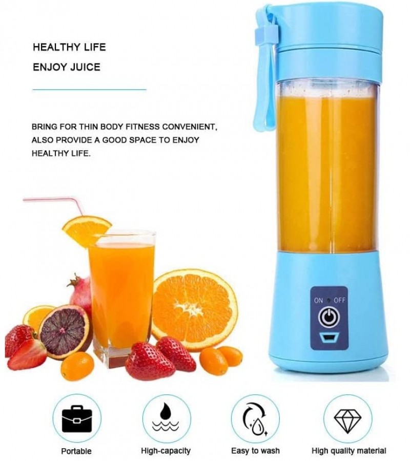6 Blades Juicer Cup/Electric Blender Mini Portable Personal Size USB Portable blender 380ml bottle