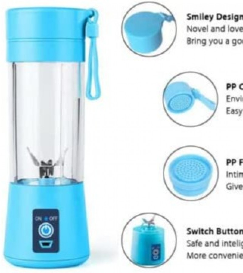 6 Blades Juicer Cup/Electric Blender Mini Portable Personal Size USB Portable blender 380ml bottle