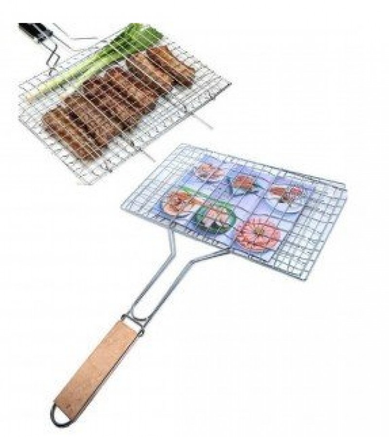 Barbecue Stainless Steel Hand Grill Large