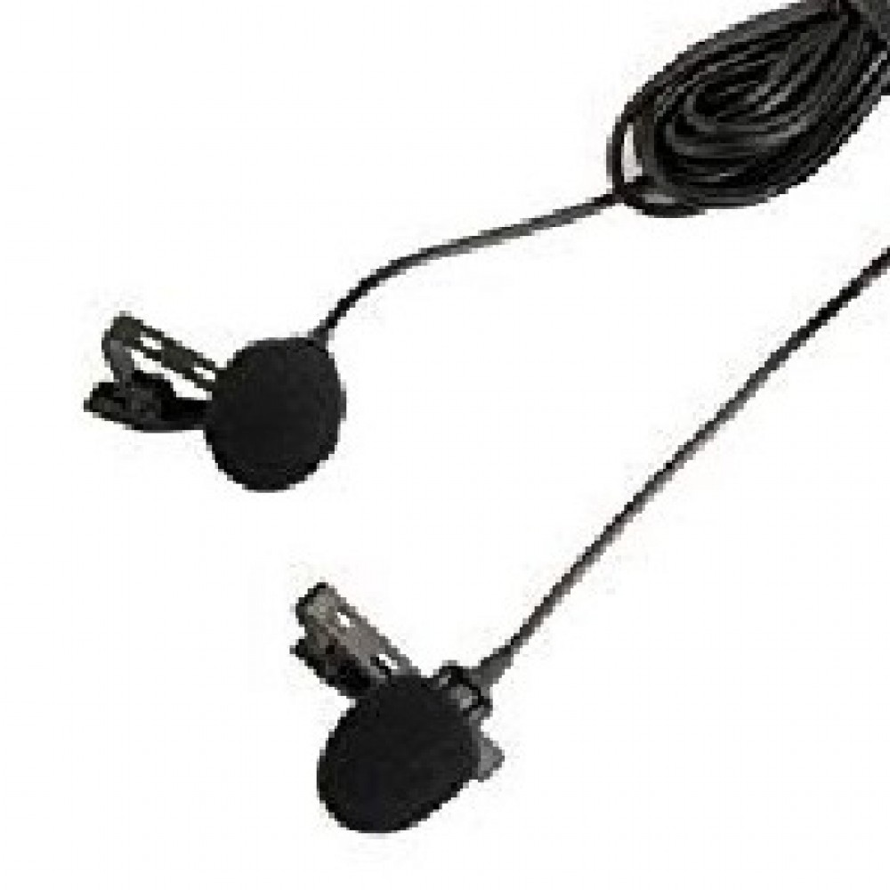 BOYA 4M Dual-Head Lavalier Lapel Clip-On Microphone BY-M1DM