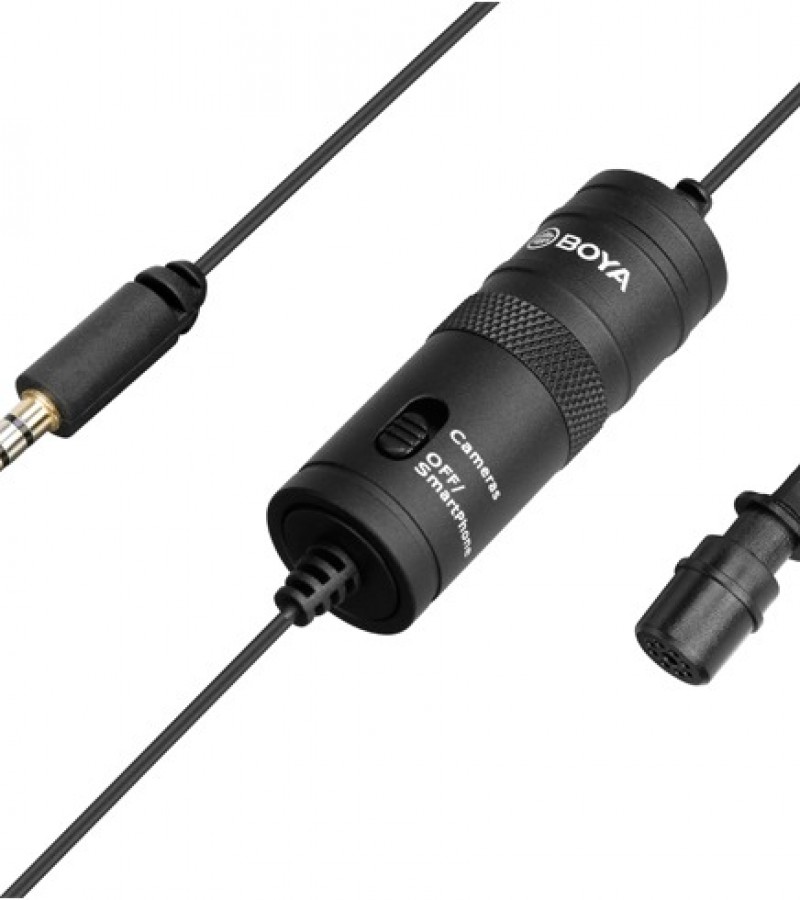 BOYA BY-M1 lapel lavalier Collar Microphone for Android-SmartPhones-Computer-PC-Laptop-DSLR-Camera