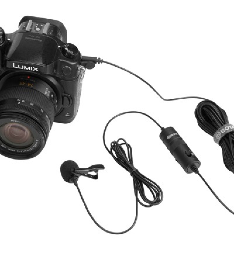 BOYA BY-M1 lapel lavalier Collar Microphone for Android-SmartPhones-Computer-PC-Laptop-DSLR-Camera