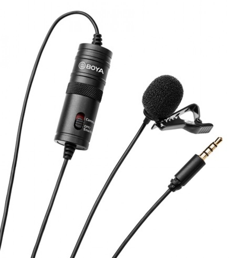 BOYA BY-M1 lapel lavalier Collar Microphone for Android-SmartPhones-Computer-PC-Laptop-DSLR-Camera
