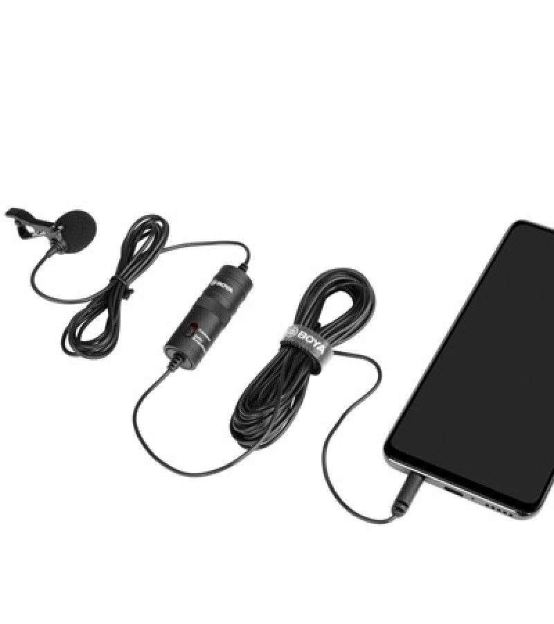 BOYA BY-M1 lapel lavalier Collar Microphone for Android-SmartPhones-Computer-PC-Laptop-DSLR-Camera