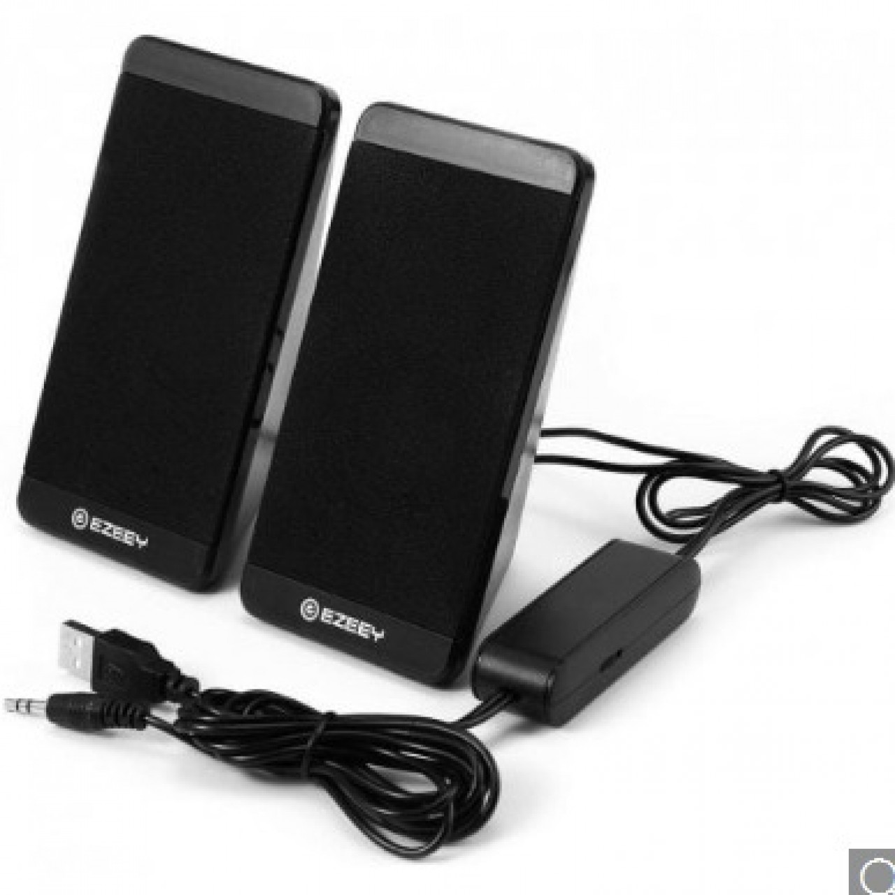 EZEEY S4 USB 3.5mm Portable Speakers for Laptops & Mobiles - Black