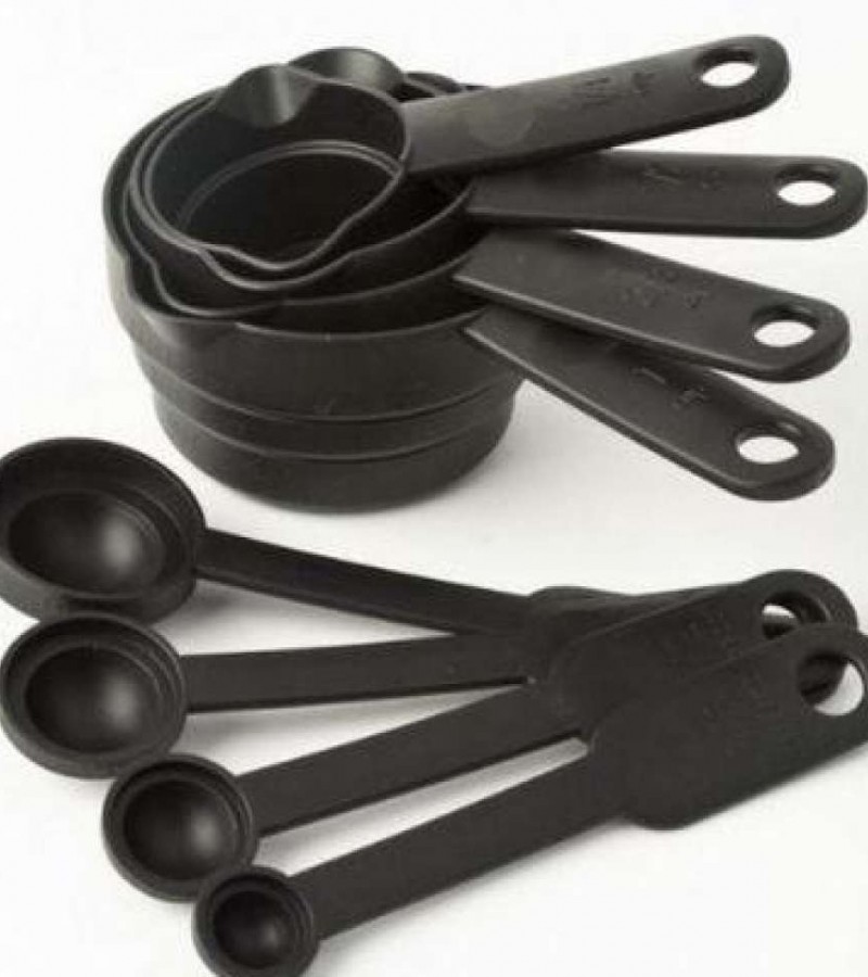 Measuring Cup & Spoon Set - Black
