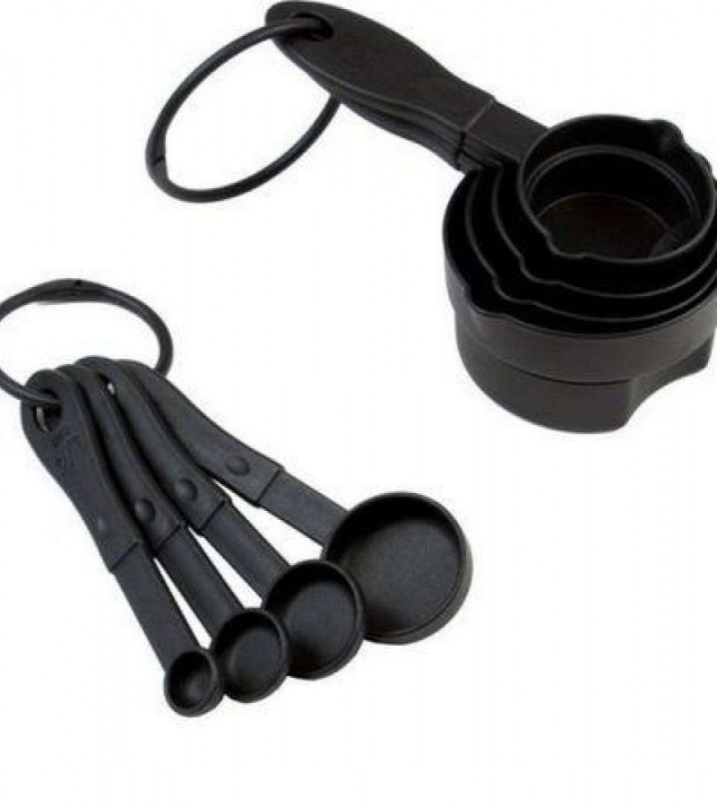 Measuring Cup & Spoon Set - Black