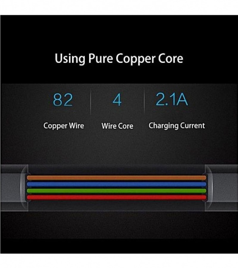 Remax Platinum Series Data Cable For IPhone RC-044i - Black