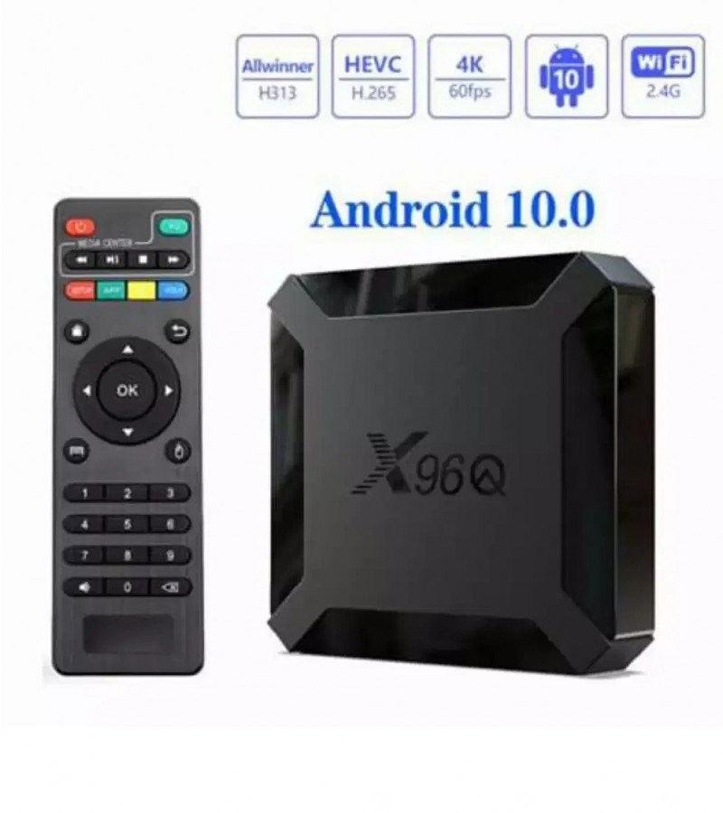 Smart Box X96Q Mini Quad Core 2g+16g 4K 60FPS ANDRIOD 10V