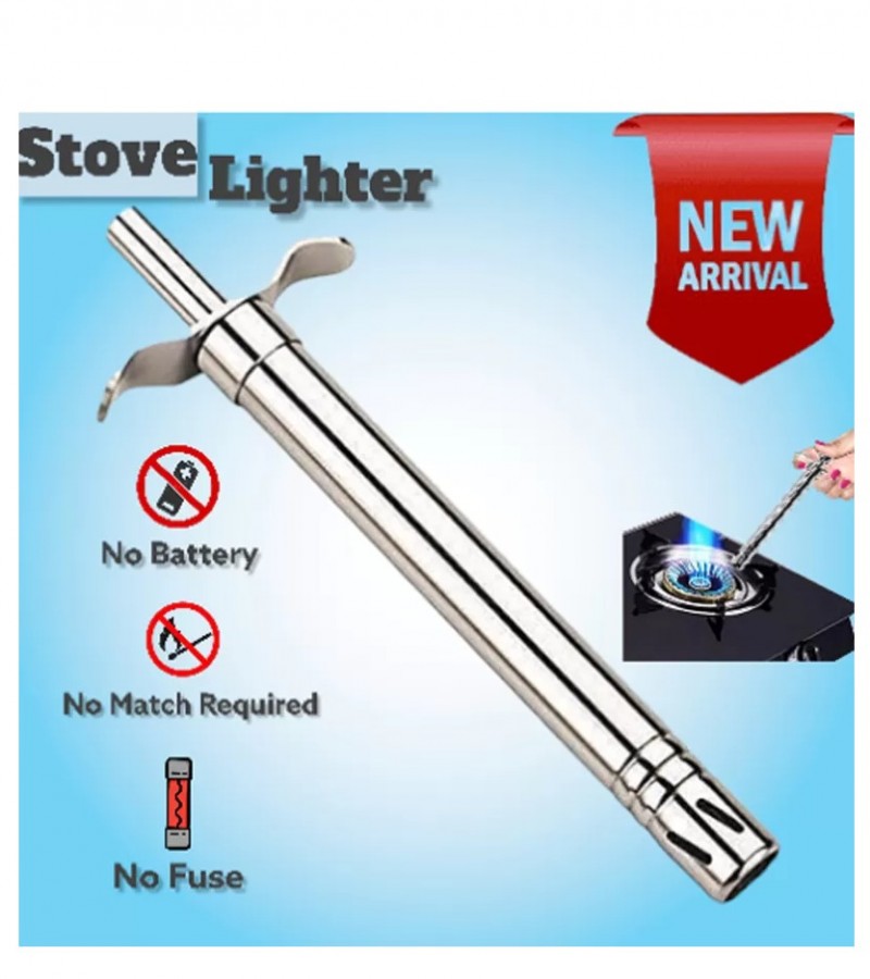 Stainless Steel Metallic kitchen Lighter Regular Gas Lighter for Kitchen Stove | Saahib