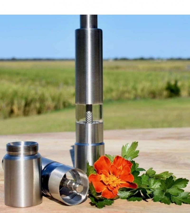 stainless steel portable manual spice grinder