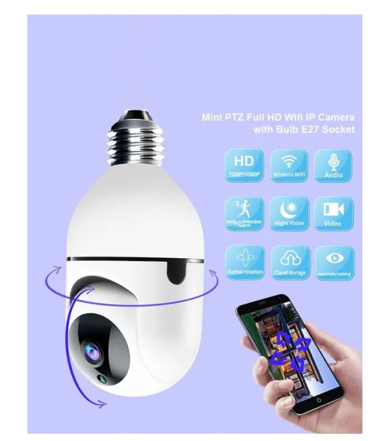 WiFi IP SMART BULB CAMERA V380 PRO Sale price Buy online in