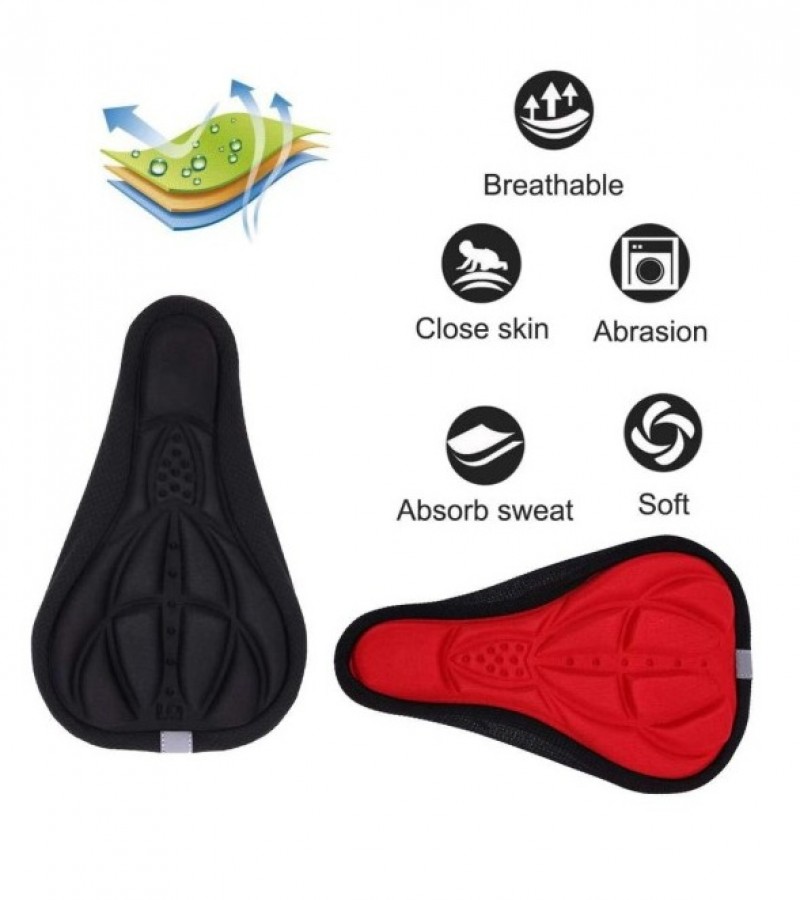 Bicycle Soft Silicone 3D Gel Pad Cushion Cover