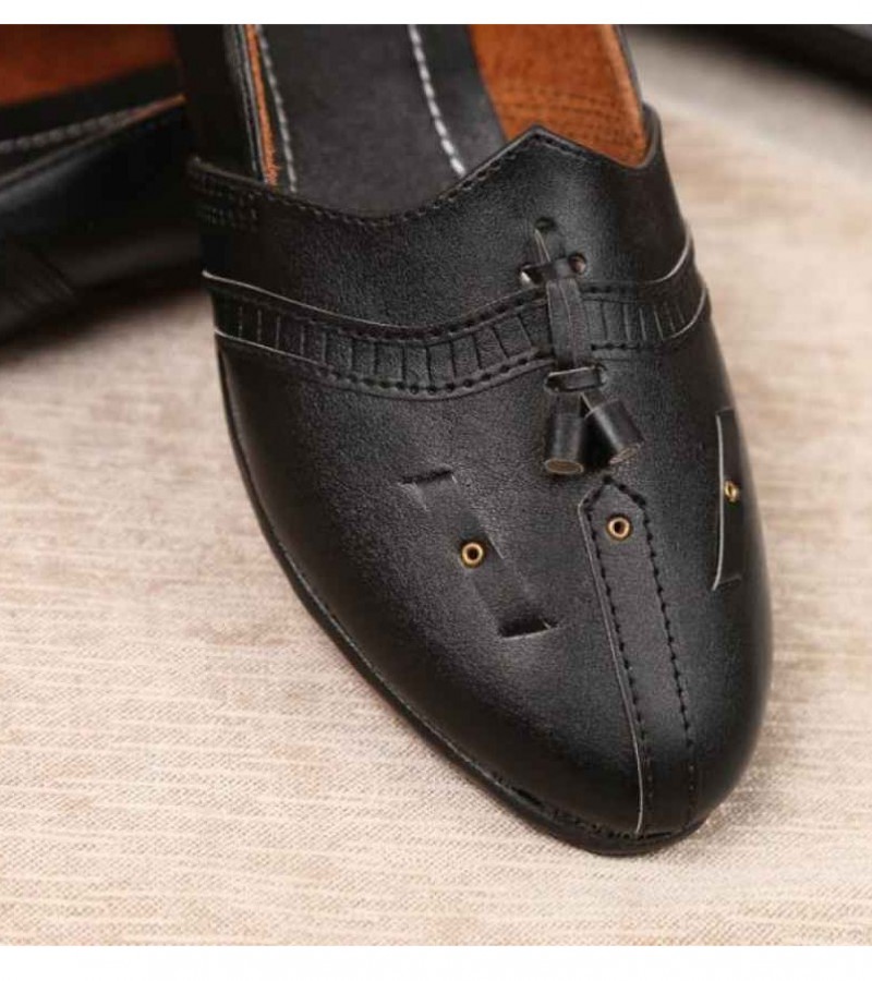 Black And Brown Arabic Shoes For Men