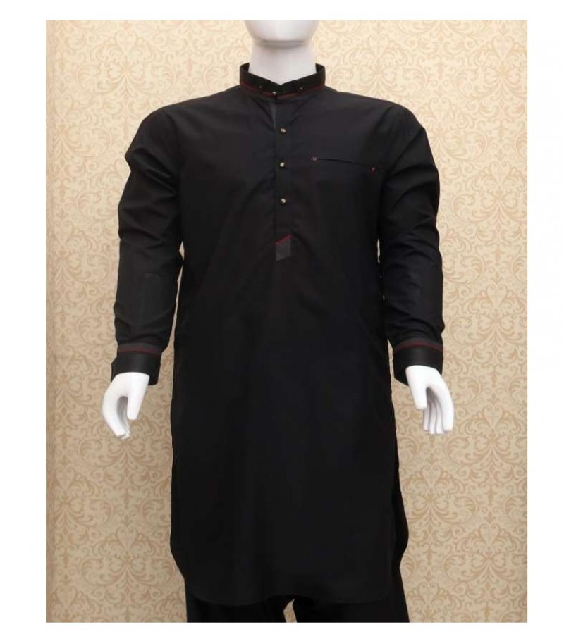 Black Red line Designer kameez shalwar ks 1041