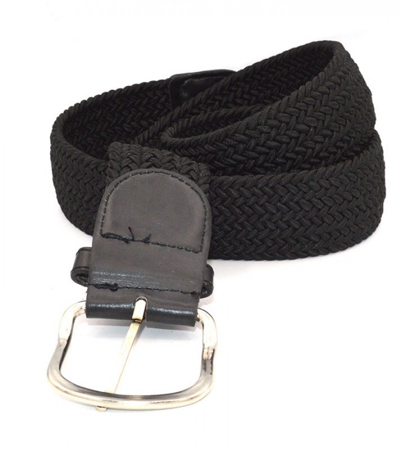 Black Strechable Belt For Boys  MC1589