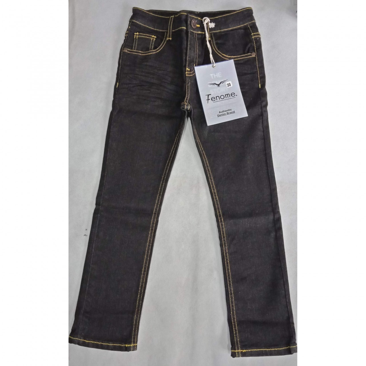 Stretchable Jeans Pant for Boys in Export Quality - Black