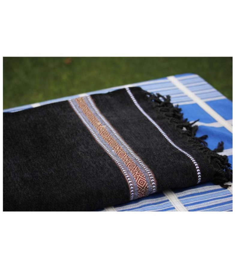 black velvet gents shawl