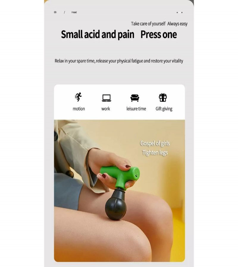 BLD-806 Portable 12W Mini Fascial Gun Deep Muscle Massage