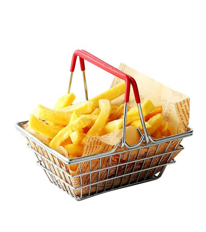 Mini Multi-Purpose Portable Stainless Steel Hand Carry Fry Basket