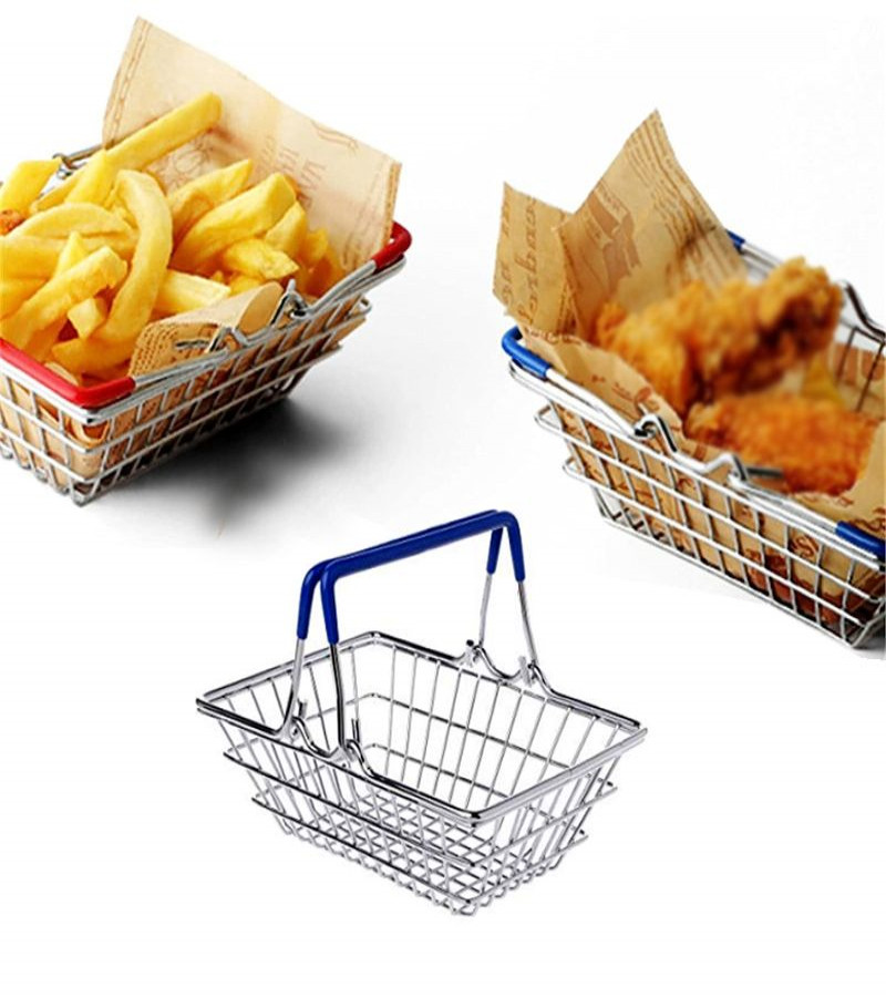 Mini Multi-Purpose Portable Stainless Steel Hand Carry Fry Basket