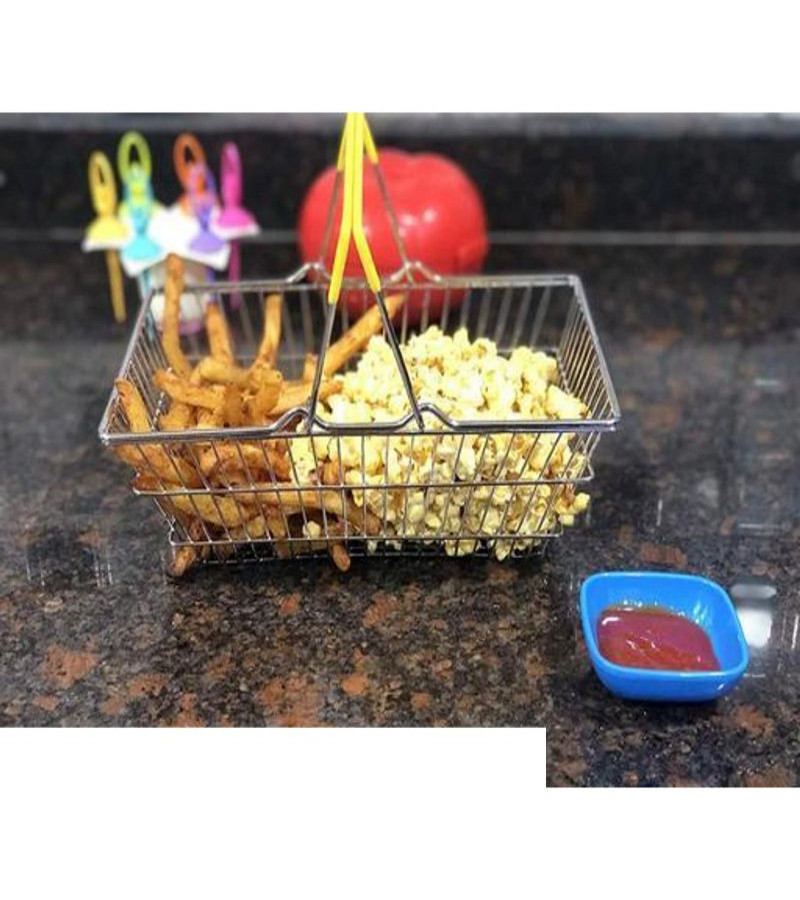 Mini Multi-Purpose Portable Stainless Steel Hand Carry Fry Basket