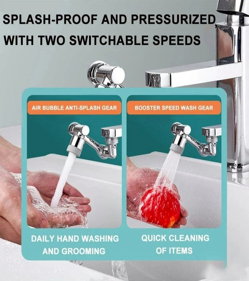 Multi-Functional Anti-Splash Kitchen And Bathroom Faucet Extender With 1080° Rotation And Filter