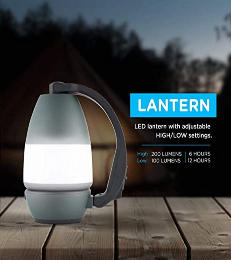 Multi-Functional Portable Rechargeable Camping Lantern With Flashlight And Power Bank