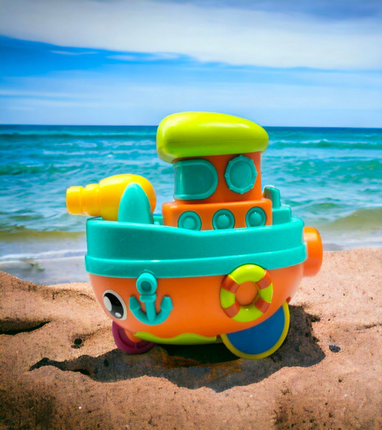 Ocean Explorers Friction-Powered Ship Push & Go Adventure Toy For Kids