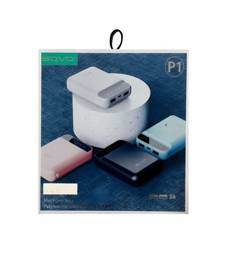 SOVO P1 6000mAh High-Capacity Mini Portable Power Bank