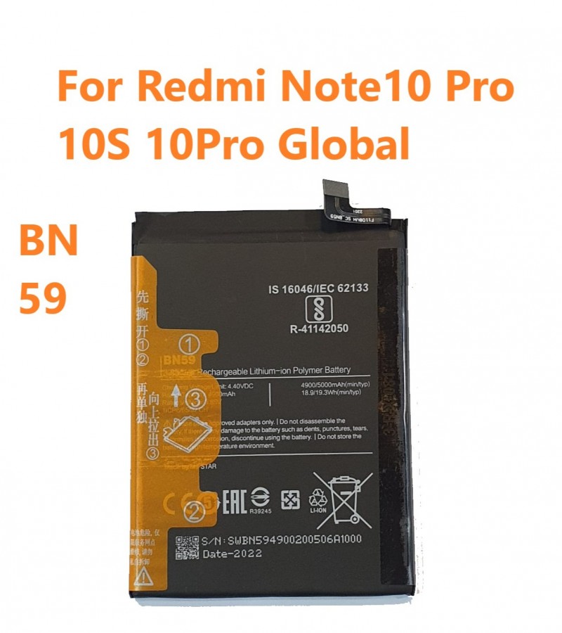 Reviews Of Bn59 Battery For Redmi Note10 Pro 10s 10pro Global Capacity 5000mah Online Shopping 6858