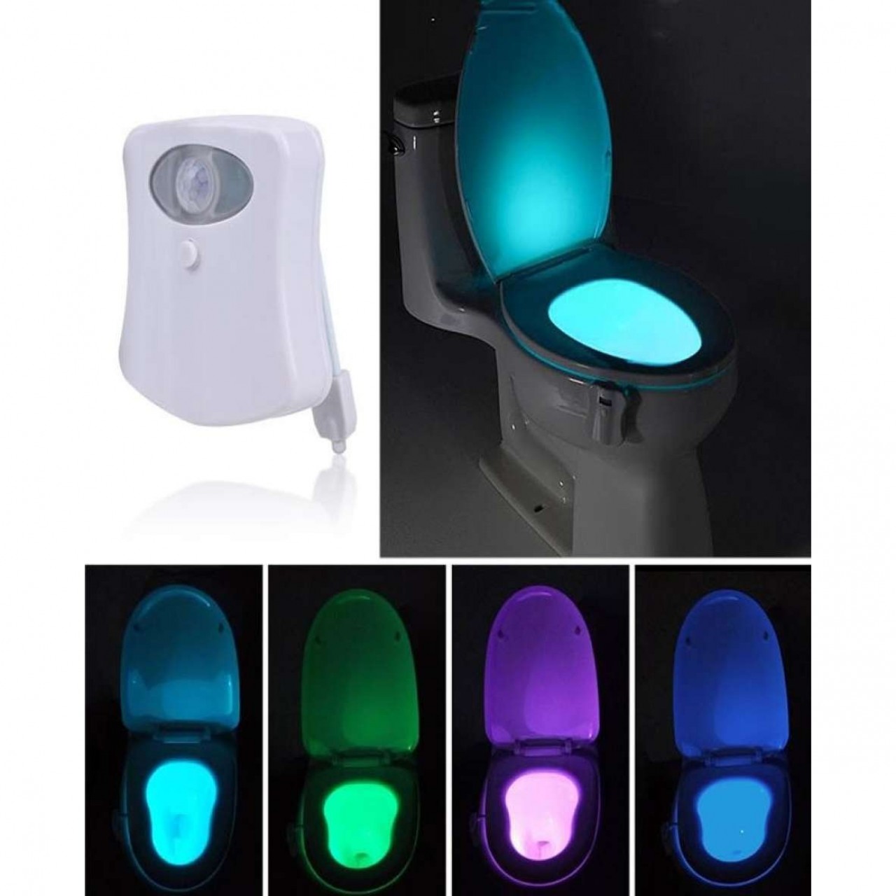 Toilet Bowl Light Motion Sensor Light - 8 Colors